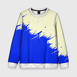Свитшот детский Color blue white, цвет: 3D-белый