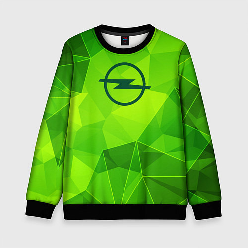 Детский свитшот Opel green poly / 3D-Черный – фото 1