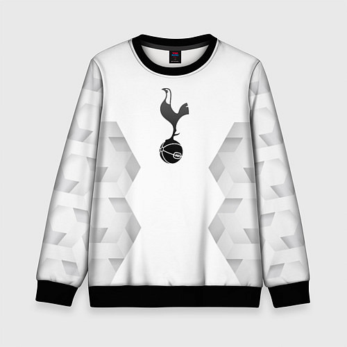 Детский свитшот Tottenham white poly / 3D-Черный – фото 1