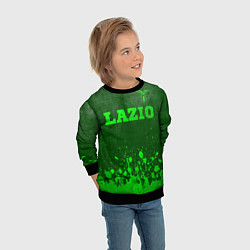 Свитшот детский Lazio - green gradient посередине, цвет: 3D-черный — фото 2