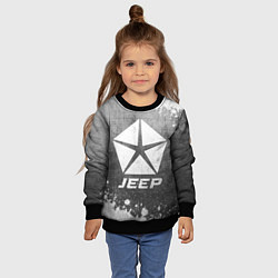 Свитшот детский Jeep - grey gradient, цвет: 3D-черный — фото 2