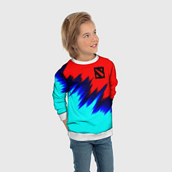 Свитшот детский Dota краски, цвет: 3D-белый — фото 2