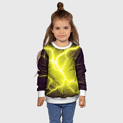 Свитшот детский Color yellow black, цвет: 3D-белый — фото 2