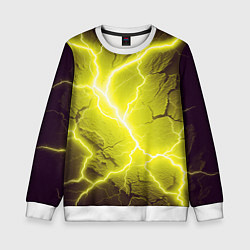 Свитшот детский Color yellow black, цвет: 3D-белый