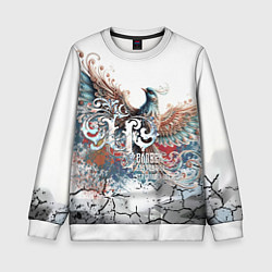 Свитшот детский Человек и Родина, цвет: 3D-белый