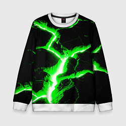 Свитшот детский Разлом, цвет: 3D-белый