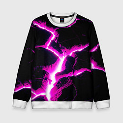 Свитшот детский Color pink black, цвет: 3D-белый