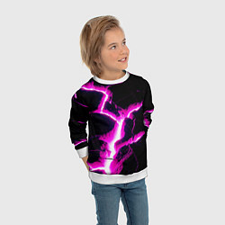 Свитшот детский Color pink black, цвет: 3D-белый — фото 2