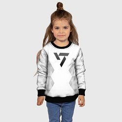 Свитшот детский Seventeen white poly, цвет: 3D-черный — фото 2