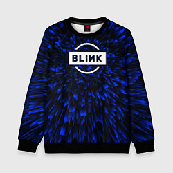 Свитшот детский Blackpink blue energy, цвет: 3D-черный