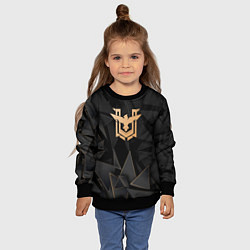Свитшот детский Free Fire golden poly, цвет: 3D-черный — фото 2