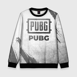 Свитшот детский PUBG - white gradient, цвет: 3D-черный