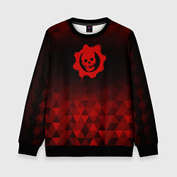 Свитшот детский Gears of War red poly, цвет: 3D-черный