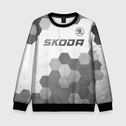 Детский свитшот Skoda - white gradient посередине