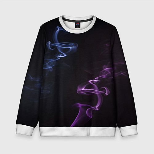 Детский свитшот Color black blue pink / 3D-Белый – фото 1