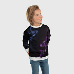 Свитшот детский Color black blue pink, цвет: 3D-белый — фото 2