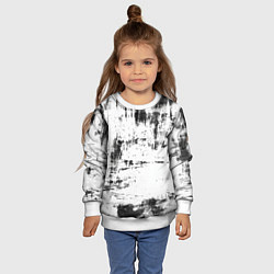 Свитшот детский Color black and white, цвет: 3D-белый — фото 2