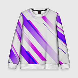Свитшот детский Color white pink, цвет: 3D-белый