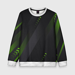 Детский свитшот Color black green