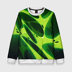 Свитшот детский Color green light green, цвет: 3D-белый