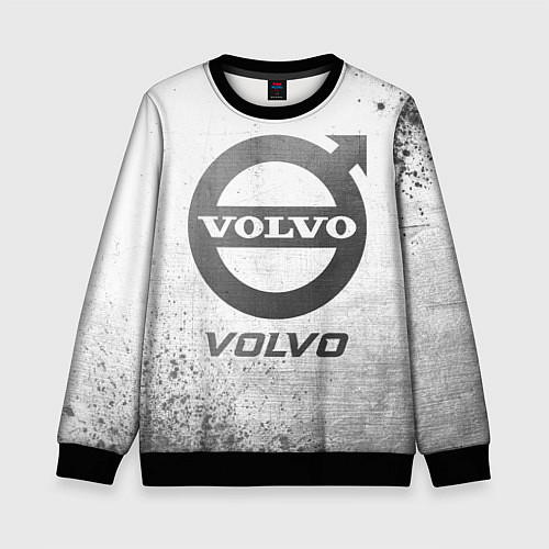 Детский свитшот Volvo - white gradient / 3D-Черный – фото 1