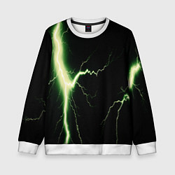 Детский свитшот Lightning yellow текстура