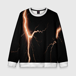 Детский свитшот Lightning orange