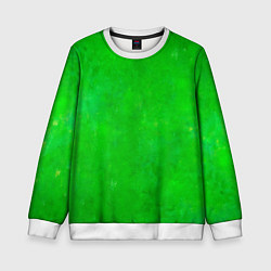 Свитшот детский Свет зелёного фонаря, цвет: 3D-белый
