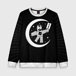 Свитшот детский Роблокс космос, цвет: 3D-белый