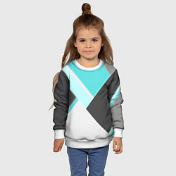 Свитшот детский Color black blue, цвет: 3D-белый — фото 2