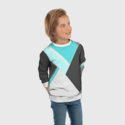 Свитшот детский Color black blue, цвет: 3D-белый — фото 2