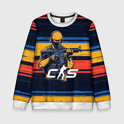 Свитшот детский Counter strike go 2, цвет: 3D-белый
