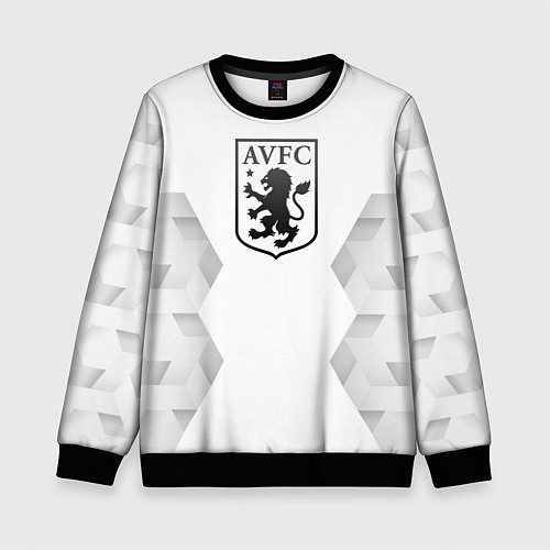 Детский свитшот Aston Villa white poly / 3D-Черный – фото 1