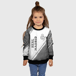 Свитшот детский Real Madrid - white gradient вертикально, цвет: 3D-черный — фото 2