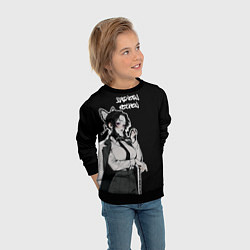 Свитшот детский Деловая Шинобу - Клинок рассекающий демонов, цвет: 3D-черный — фото 2