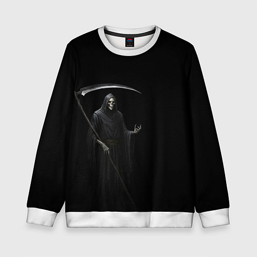 Детский свитшот Memento mortis / 3D-Белый – фото 1