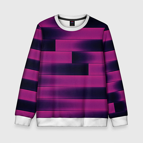 Детский свитшот Color pink square / 3D-Белый – фото 1