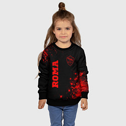 Свитшот детский Roma - red gradient вертикально, цвет: 3D-черный — фото 2