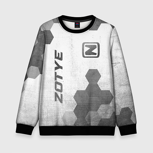 Детский свитшот Zotye - white gradient вертикально / 3D-Черный – фото 1