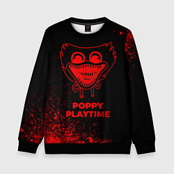 Детский свитшот Poppy Playtime - red gradient