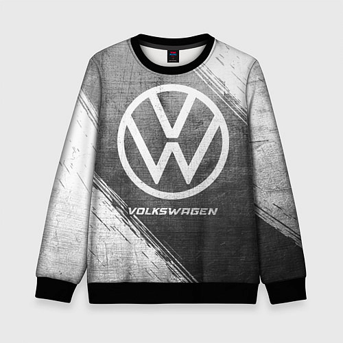 Детский свитшот Volkswagen - grey gradient / 3D-Черный – фото 1