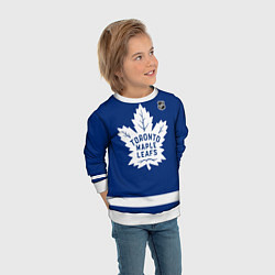 Свитшот детский Toronto Maple Leafs - blue, цвет: 3D-белый — фото 2
