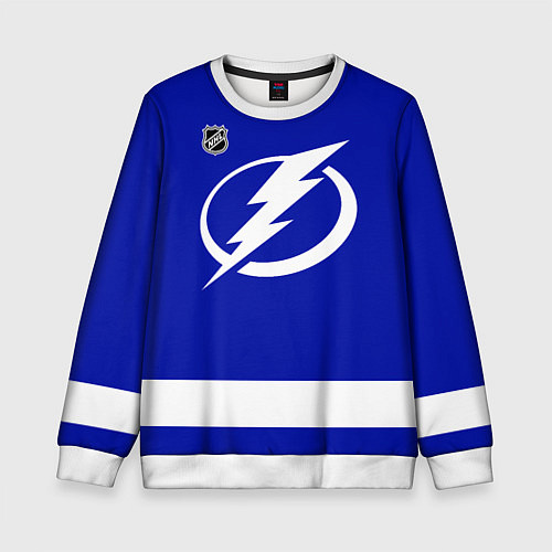 Детский свитшот Tampa Bay Lightning - NHL team / 3D-Белый – фото 1