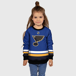 Свитшот детский St Louis Blues - NHL team, цвет: 3D-черный — фото 2