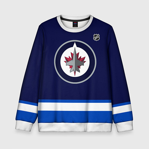 Детский свитшот Winnipeg Jets - NHL team / 3D-Белый – фото 1
