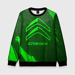 Свитшот детский Citroen - green gradient, цвет: 3D-черный