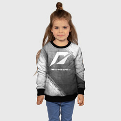 Свитшот детский Need for Speed - grey gradient, цвет: 3D-черный — фото 2