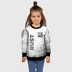 Свитшот детский Rust - white gradient вертикально, цвет: 3D-черный — фото 2