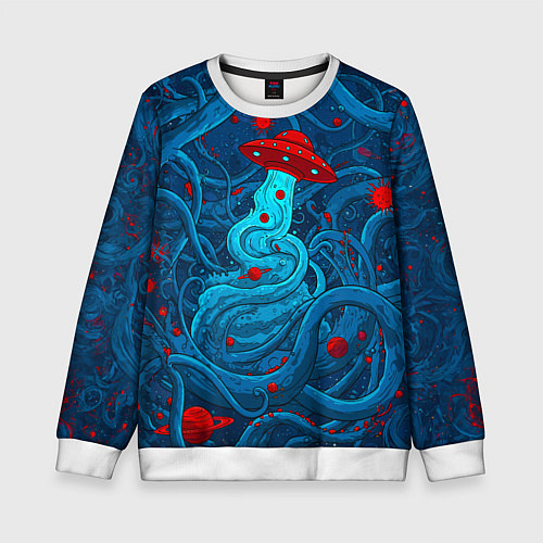 Детский свитшот Контакт с хаосом / 3D-Белый – фото 1