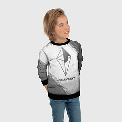Свитшот детский No Mans Sky - white gradient, цвет: 3D-черный — фото 2